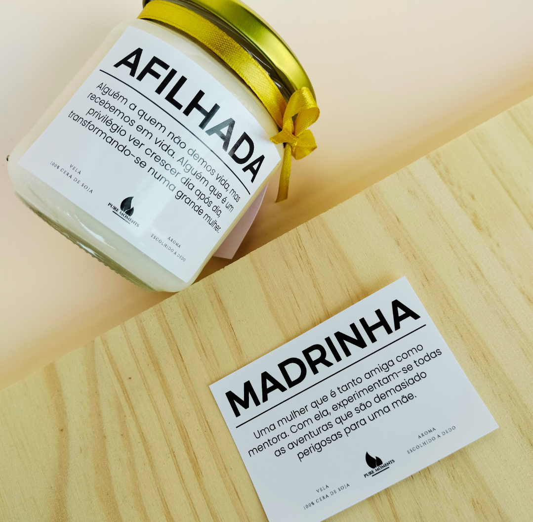 Vela Aromática Afilhada/Madrinha