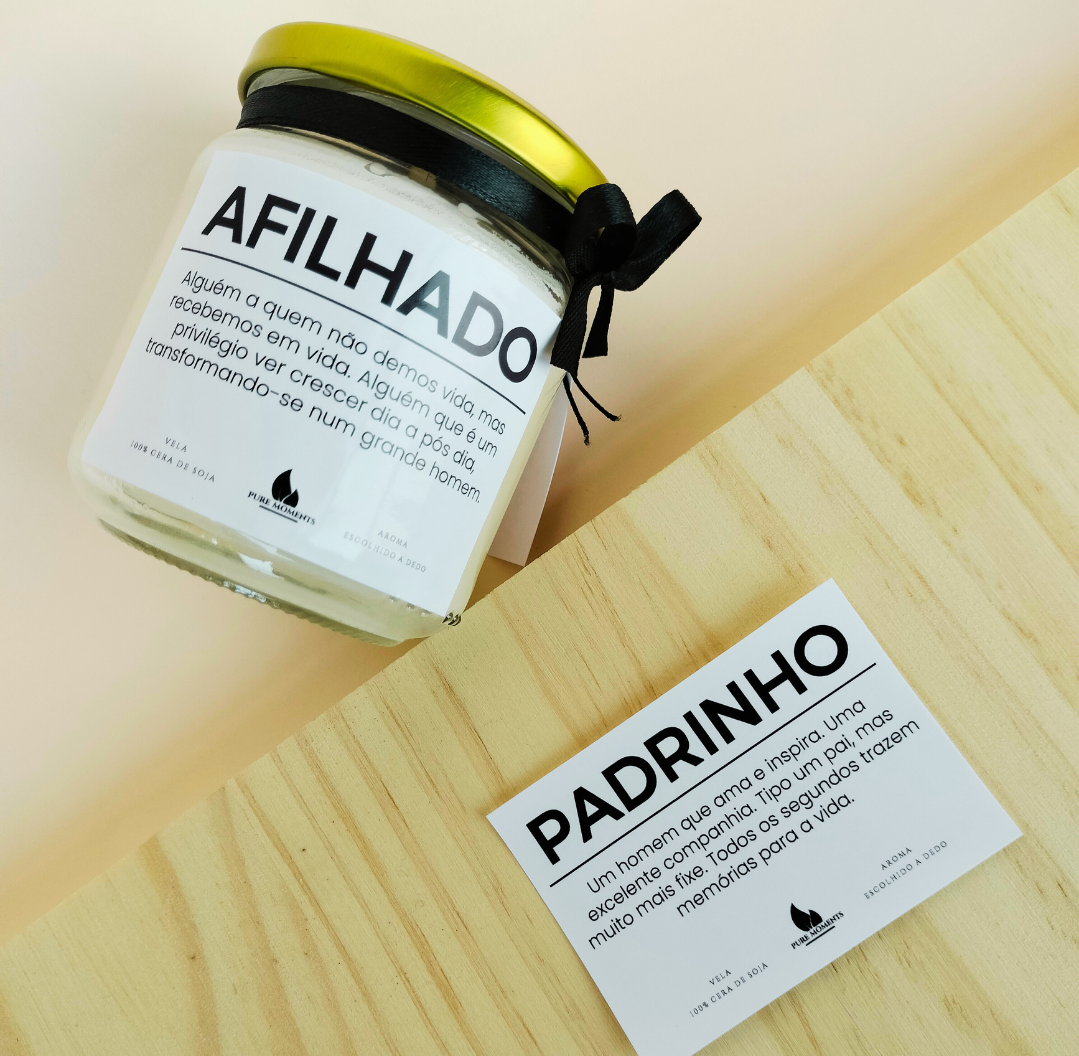 Vela Aromática Afilhado/Padrinho