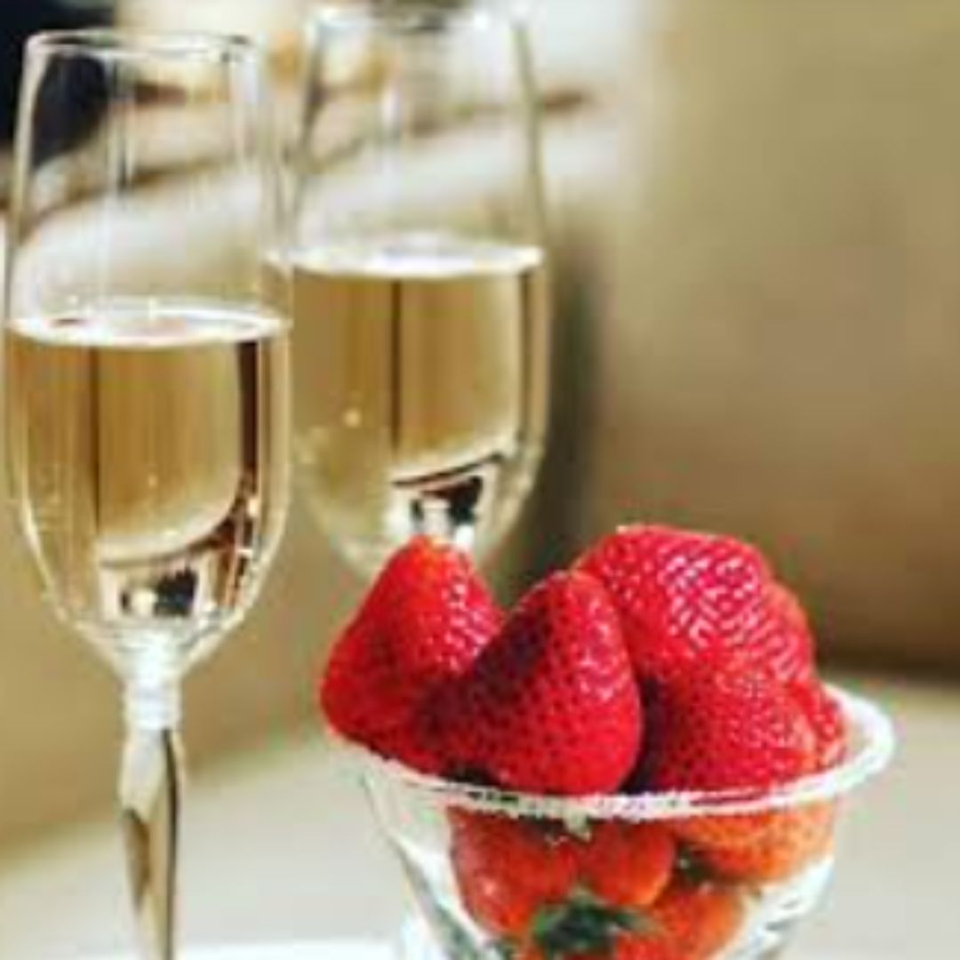 Morangos com Champanhe
