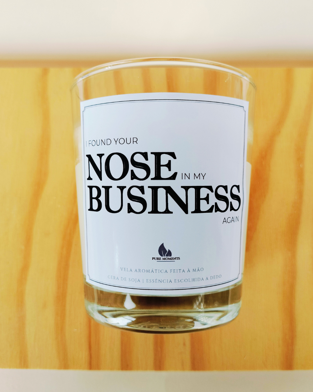 Vela “I found your nose in my business” – Presente divertido para evitar intrometidos