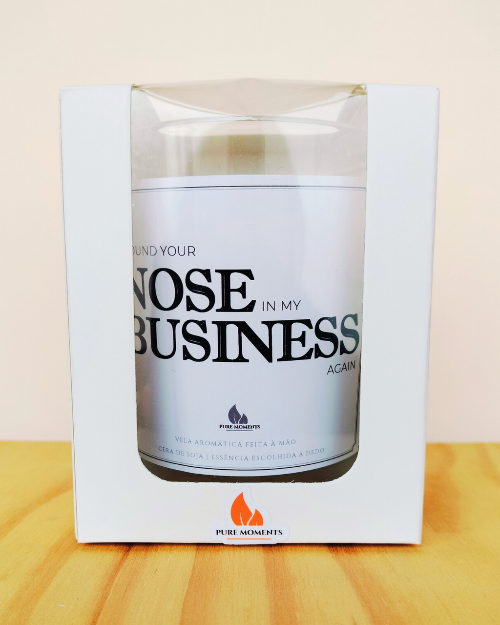 Vela “I found your nose in my business” – Presente divertido para evitar intrometidos