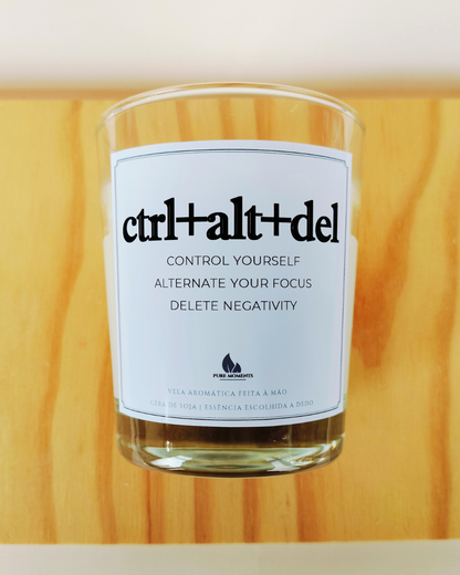 Vela “ctrl+alt+del” – Presente motivacional com toque de humor para colegas