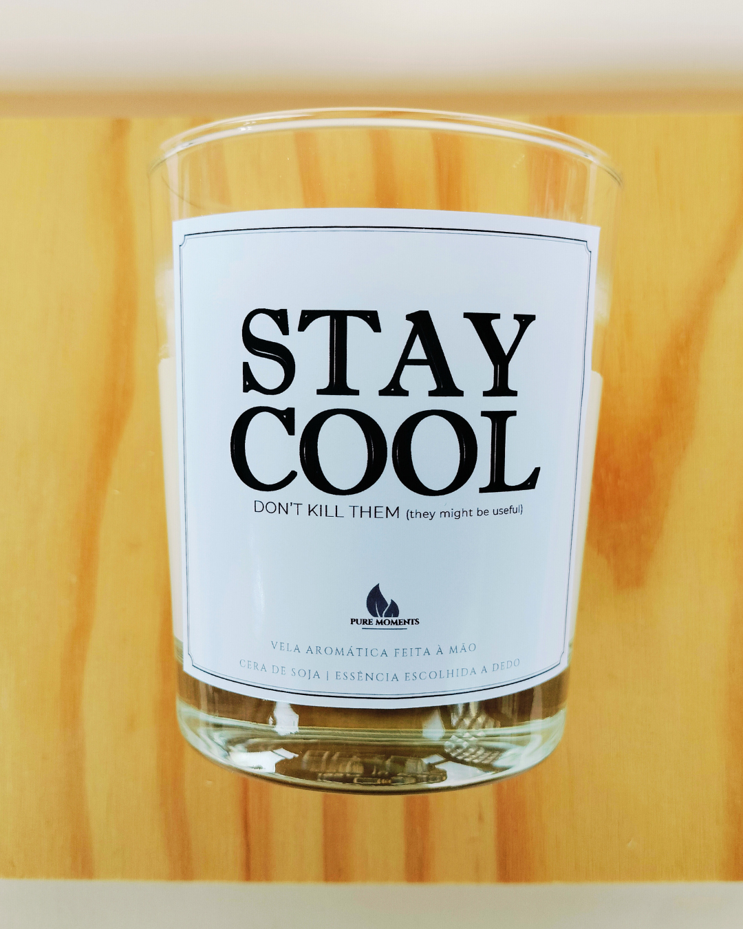 Vela “Stay cool, don’t kill them” – Presente hilariante para colegas stressados