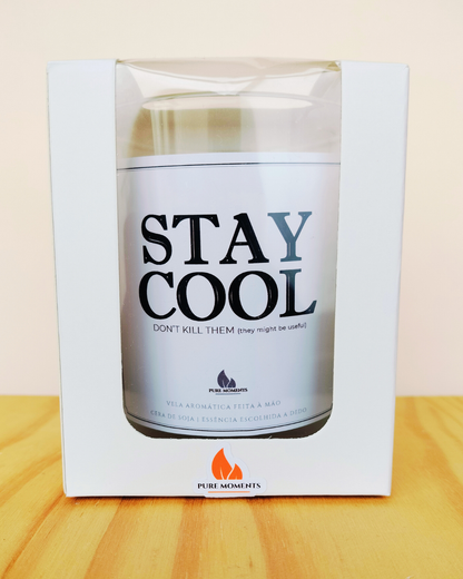 Vela “Stay cool, don’t kill them” – Presente hilariante para colegas stressados