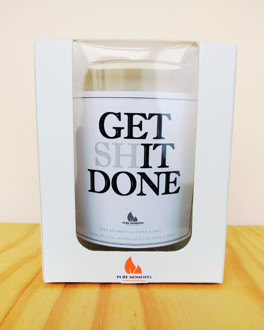 Vela “Get (sh)it done” – Presente motivacional e irreverente