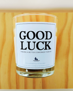 Vela “Good luck” – Presente divertido para colegas top