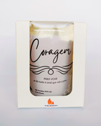 Vela Aromática Coragem | Presente Motivacional com Aroma Nuvens