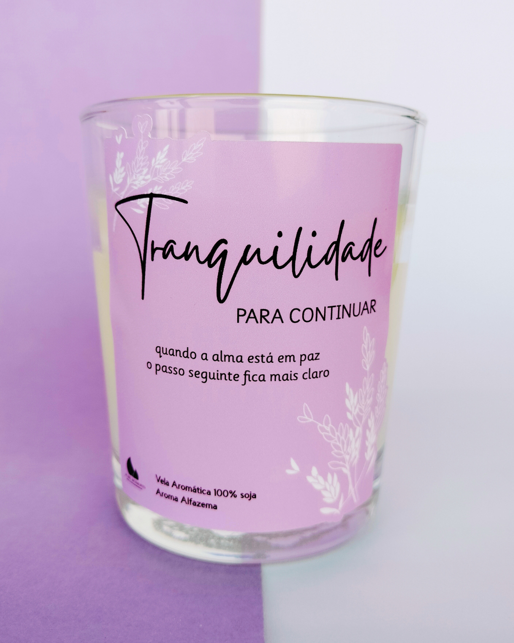 Vela Aromática Tranquilidade | Presente Calmante com Aroma Alfazema