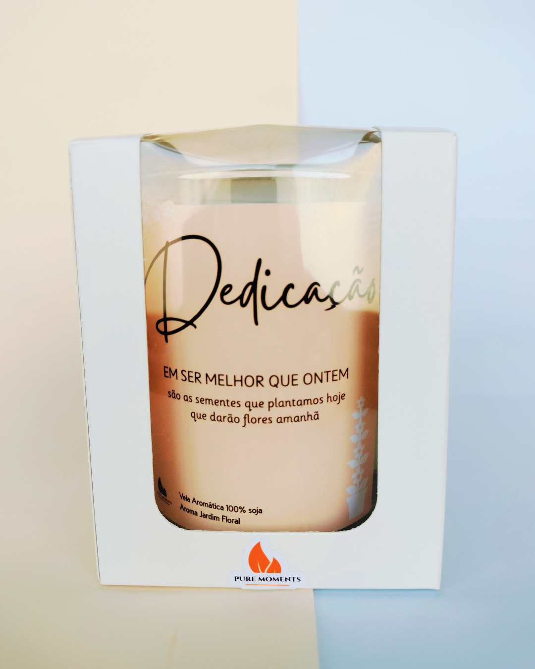 Vela Aromática Dedicação | Presente Inspirador com Aroma Jardim Floral