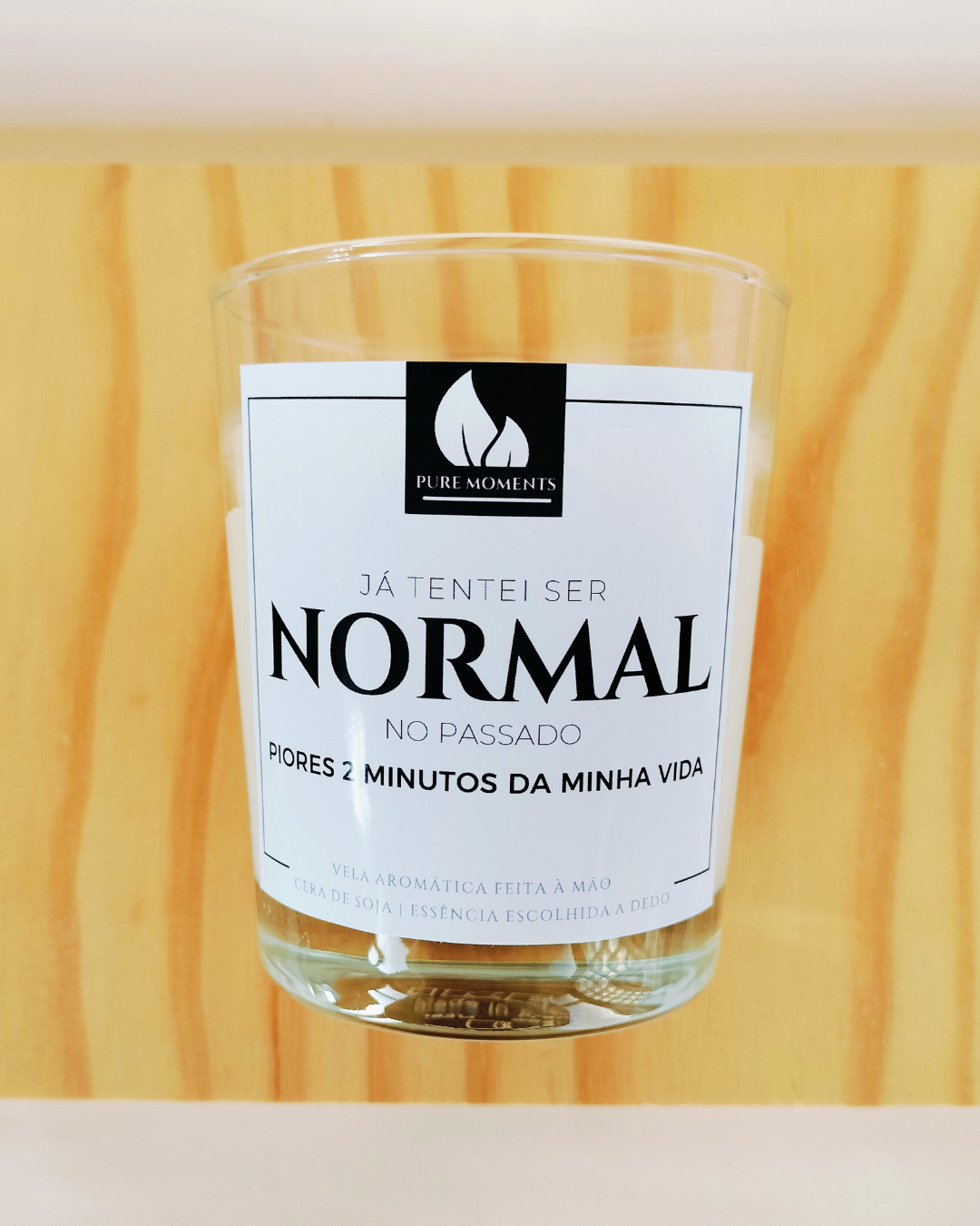 Vela Humorística “Tentei Ser Normal” | Presente Divertido