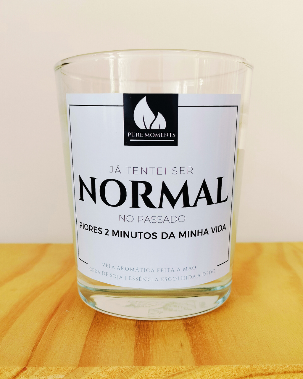 Vela Humorística “Tentei Ser Normal” | Presente Divertido
