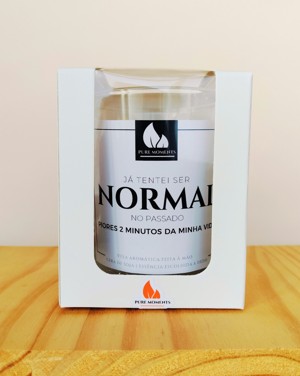 Vela Humorística “Tentei Ser Normal” | Presente Divertido