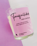 Vela Aromática Tranquilidade | Presente Calmante com Aroma Alfazema