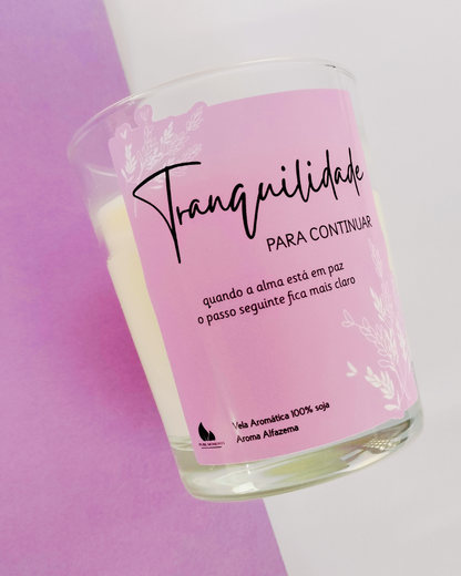Vela Aromática Tranquilidade | Presente Calmante com Aroma Alfazema