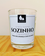 Vela Sarcástica "Sozinho" | Presente Humorístico