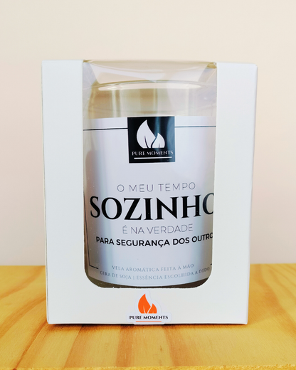 Vela Sarcástica "Sozinho" | Presente Humorístico