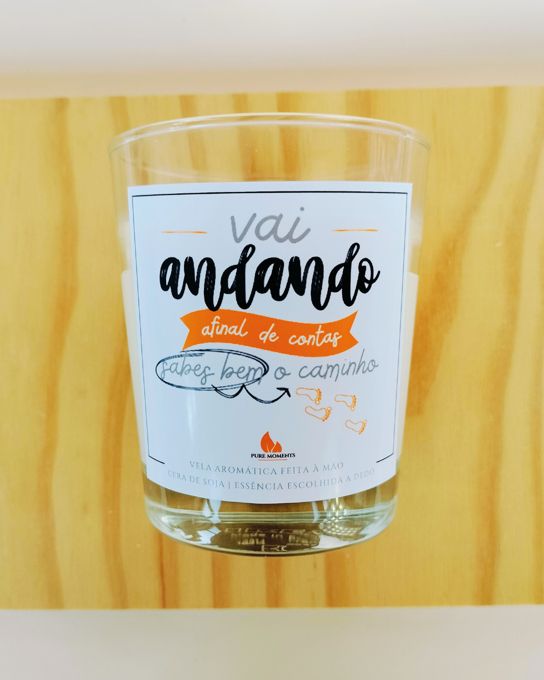 Vela Aromática "Vai andando..." | Presente Irónico