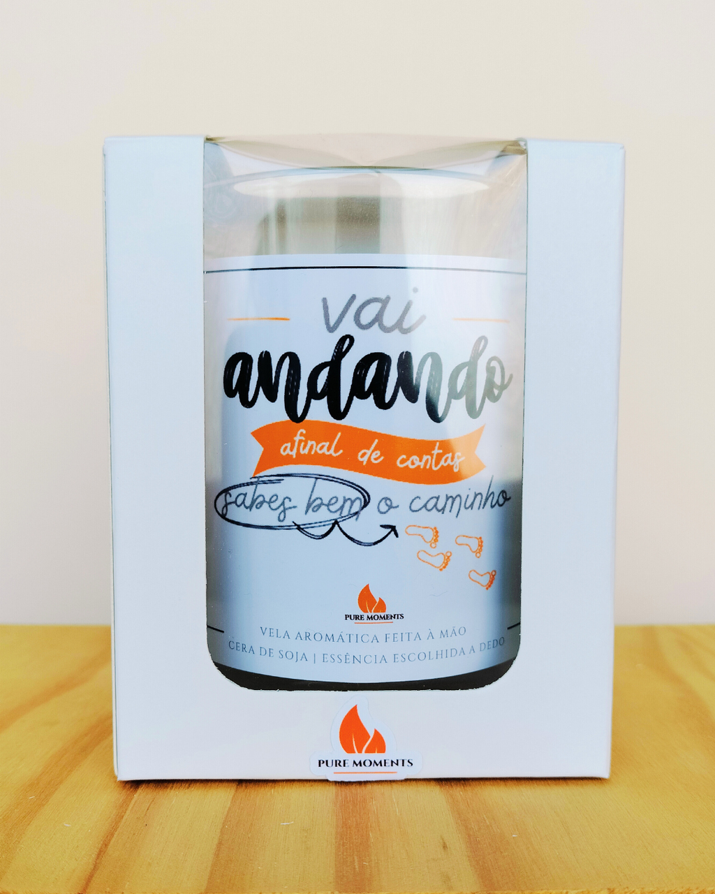 Vela Aromática "Vai andando..." | Presente Irónico
