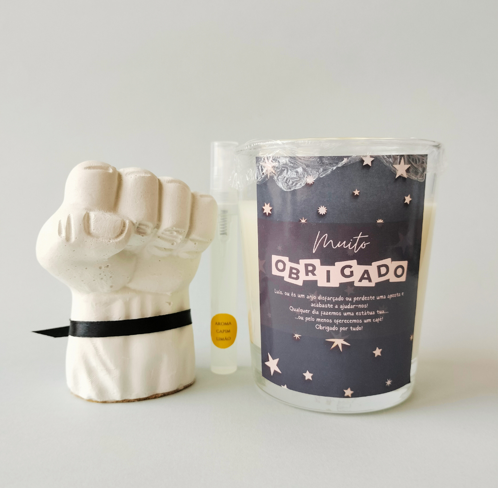 Vela Personalizada + Gesso Punho