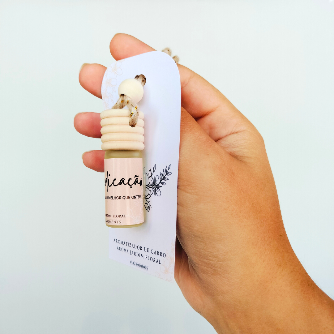 Aromatizador de Carro Dedicação | Prenda com Aroma a Determinação