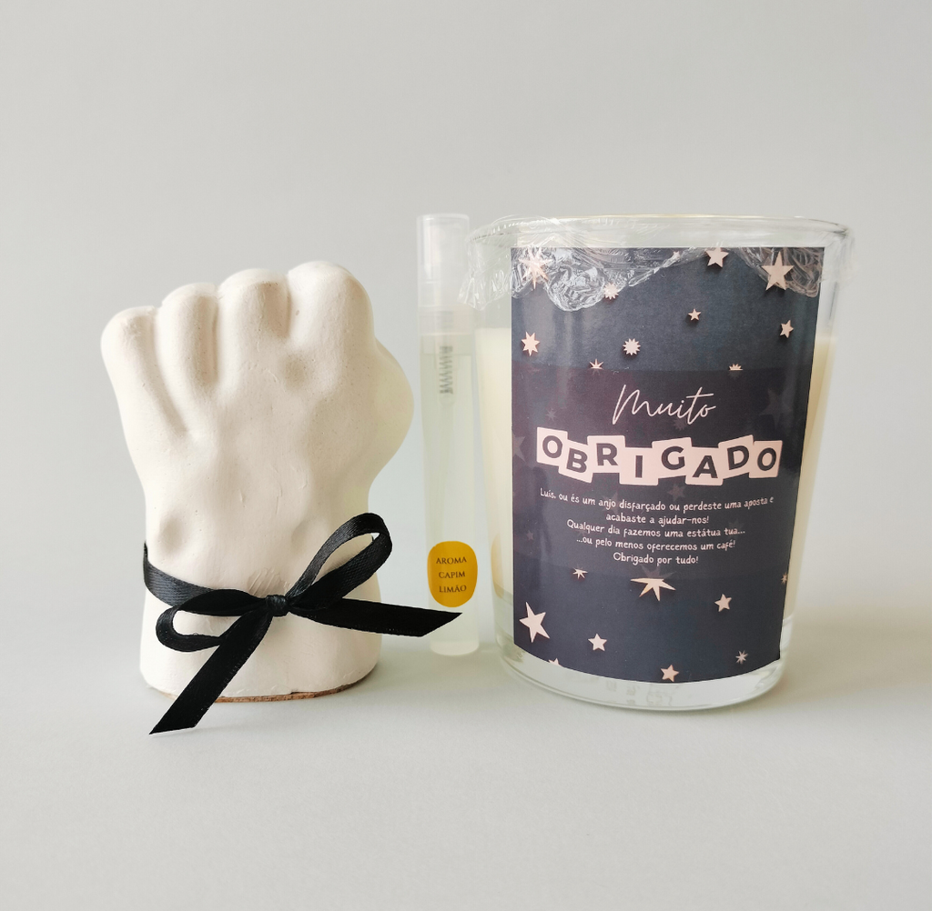 Vela Personalizada + Gesso Punho