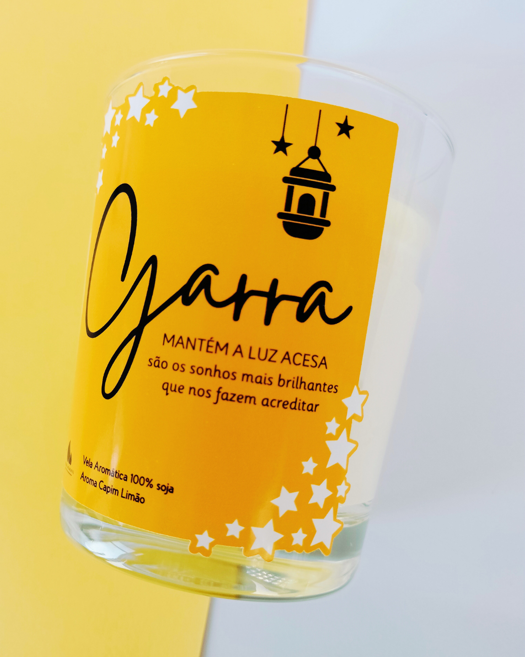 Vela Aromática Garra | Presente Energizante com Aroma Capim Limão