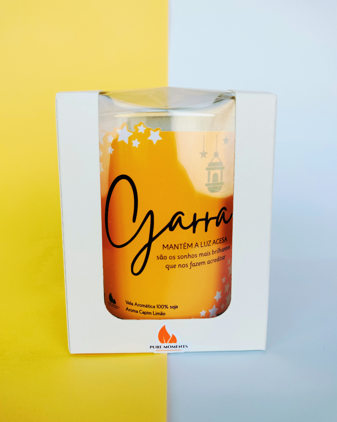 Vela Aromática Garra | Presente Energizante com Aroma Capim Limão