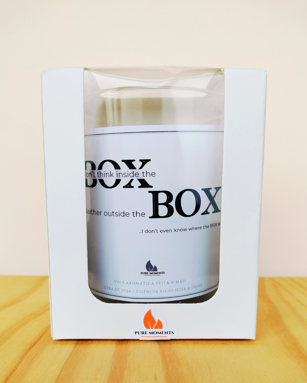 Vela “I don’t know where the box is” | Presente divertido para criativos