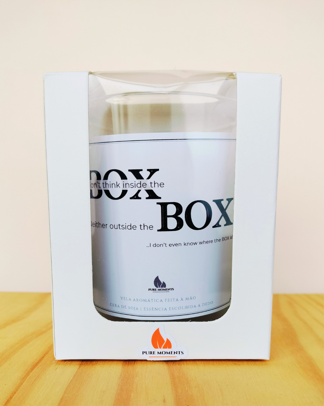 Vela “I don’t know where the box is” | Presente divertido para criativos