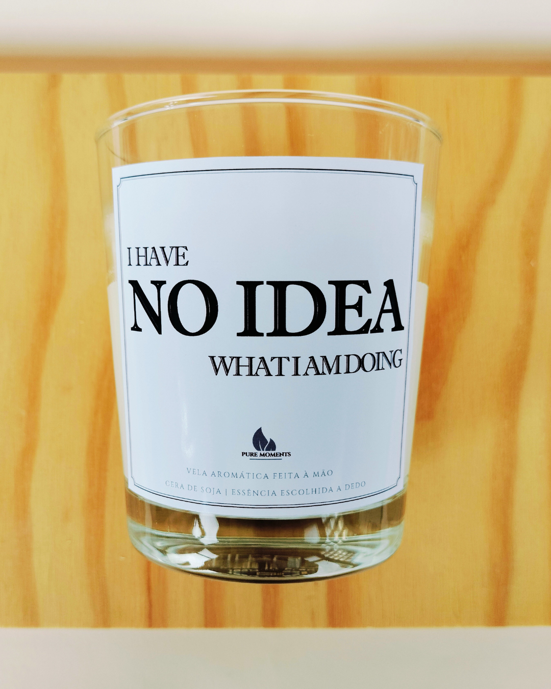 Vela “I have no idea what I am doing” | Presente engraçado para colegas