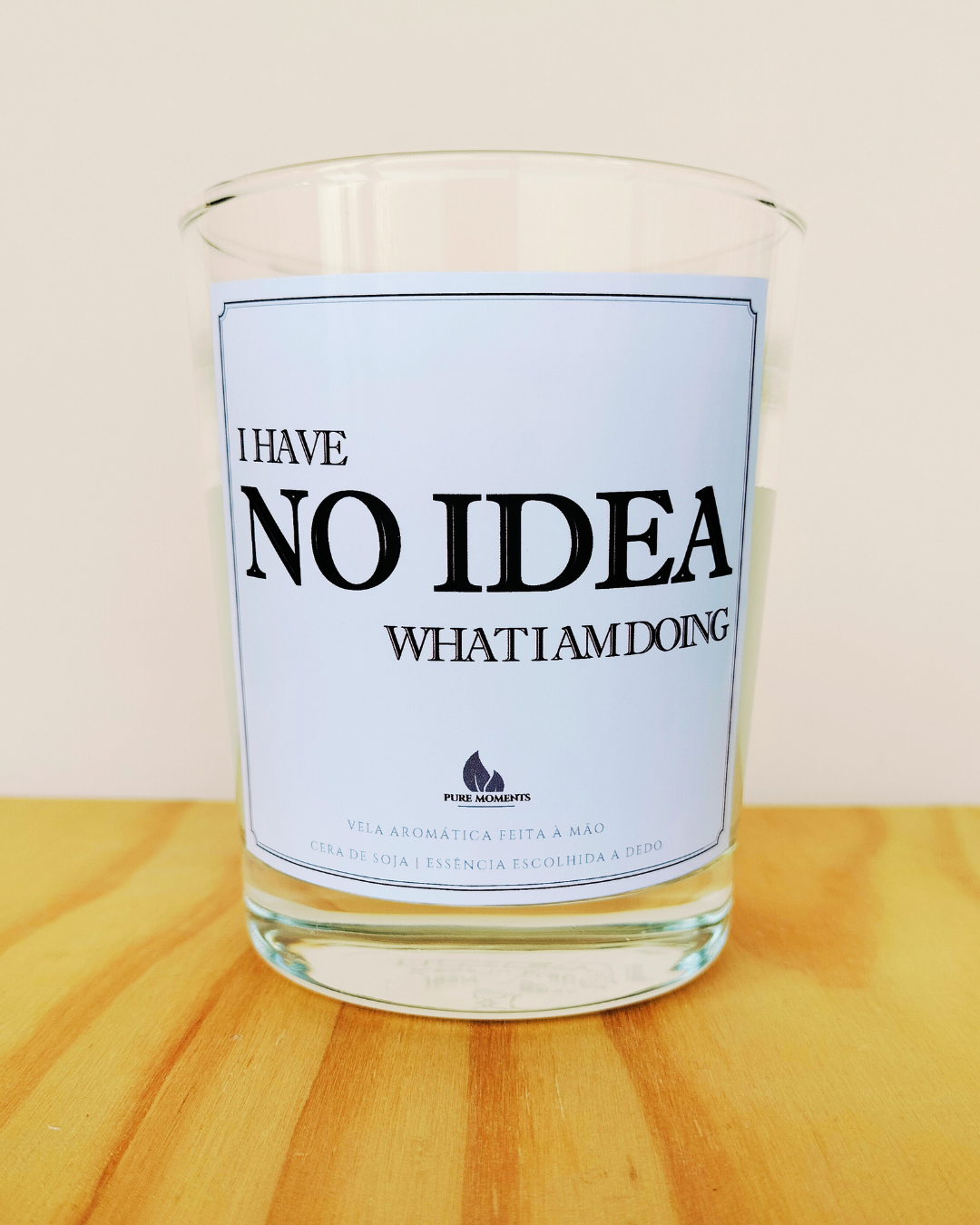 Vela “I have no idea what I am doing” | Presente engraçado para colegas