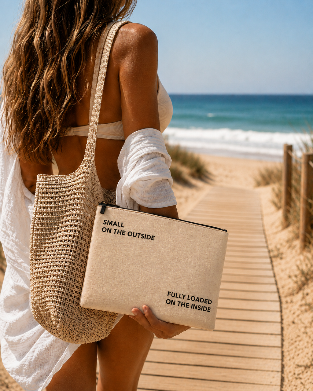 Bolsa SMALL ON THE OUTSIDE, FULLY LOADED INSIDE