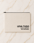 Bolsa LEVA TUDO, MENOS OPINIÕES
