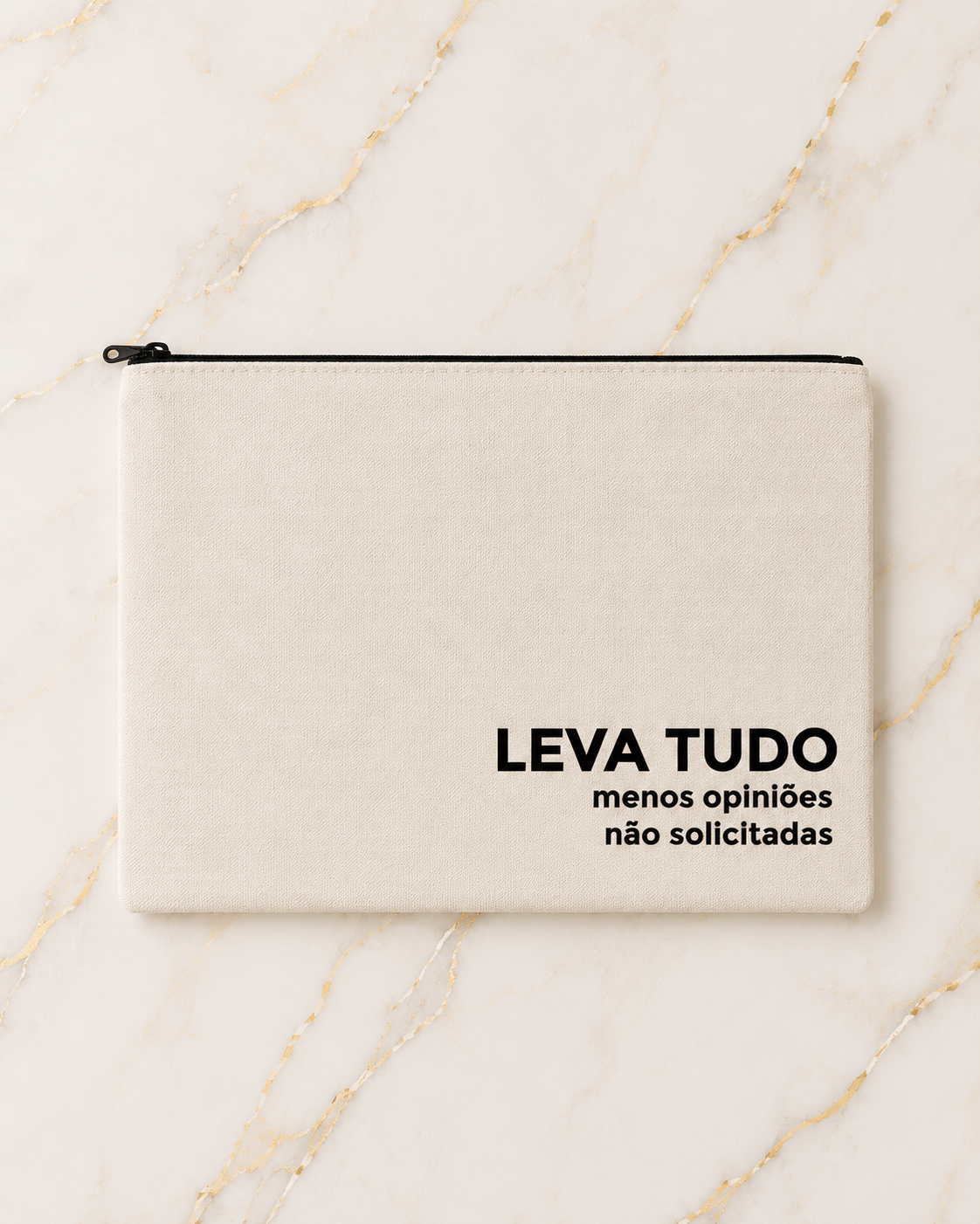 Bolsa LEVA TUDO, MENOS OPINIÕES