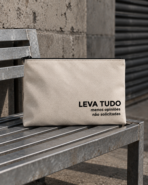Bolsa LEVA TUDO, MENOS OPINIÕES