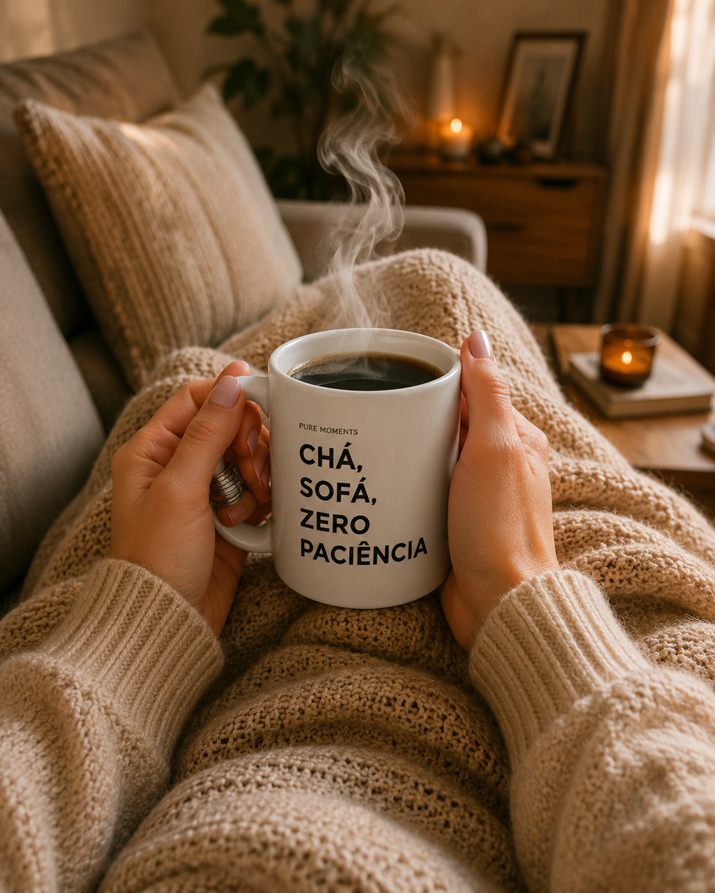 Caneca CHÁ SOFÁ E ZERO PACIÊNCIA