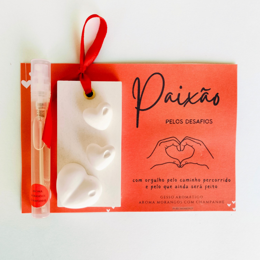 Gesso Paixão | Prenda com Aroma Motivacional